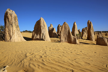 Fototapeta na wymiar The Pinnacles im Nambung Nationalpark. Westaustralien