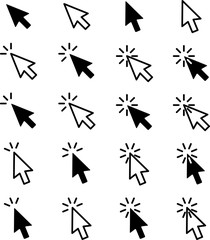 クリック矢印アイコン セット