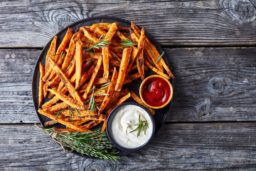 crispy Sweet Potato Fries on a plate