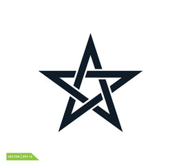 Star icon vector logo template