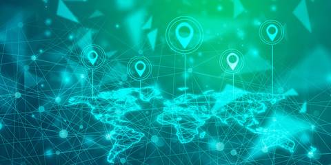 2d rendering Red map pointer