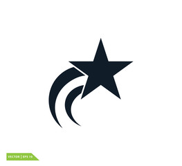 Star icon vector logo template