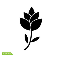 Lotus icon vector logo template
