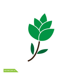 Lotus icon vector logo template