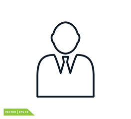 People icon vector logo template