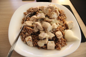 rice with chicken and mushrooms
