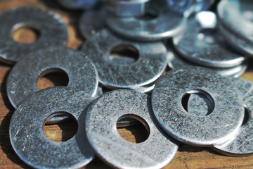  Metal round elements of fixing devices, mounting connection.