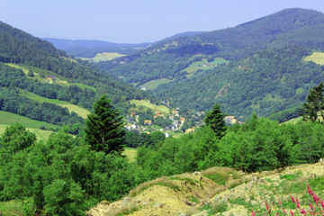 Naklejka na ściany i meble Alsace, massif des Vosges