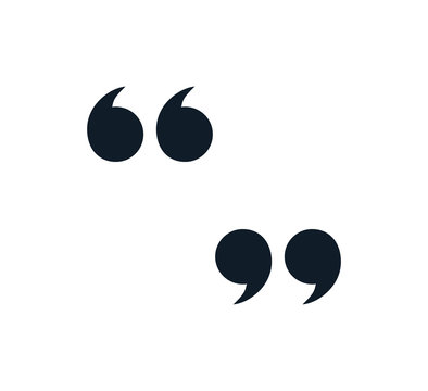 Quote Icon Vector Logo Template