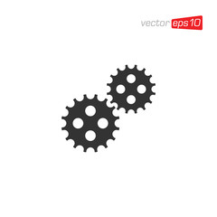 Gear Setting Icon Design Vector