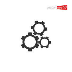 Gear Setting Icon Design Vector