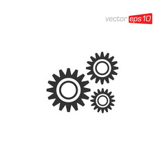 Gear Setting Icon Design Vector