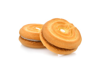 cookie piece on white background