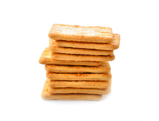 cookie piece on white background