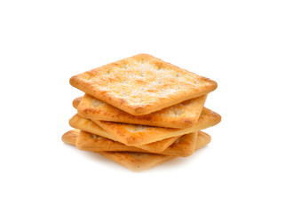 cookie piece on white background