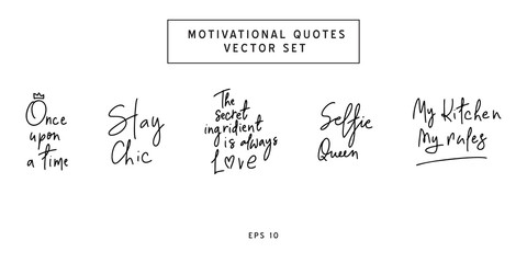 Hand Lettering Inspirational Vector Quote