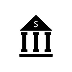 Bank icon vector sign and symbol