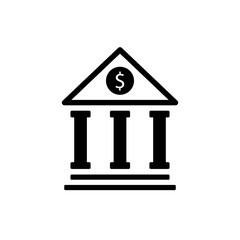Bank icon vector sign and symbol