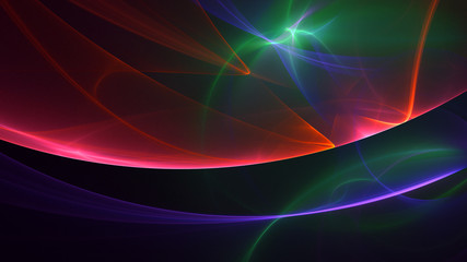 Naklejka premium Fractal 3D rendering abstract and shiny background