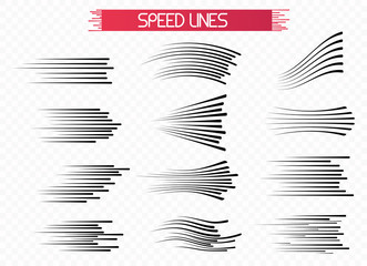 Black speed lines