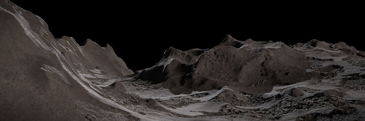 Moon surface, lunar landscape  © dottedyeti