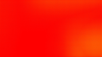 Dots halftone orange color pattern gradient texture with technology digital background. Dots pop art comics with summer background.