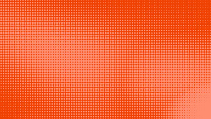 Dots halftone orange color pattern gradient texture with technology digital background. Dots pop art comics with summer background.