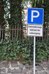 Parkplatz f&uuml;r Elektrofahrzeuge
