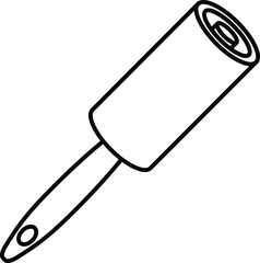 cleaning roller, vector illustration
