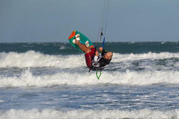 Kitesurfer In Action