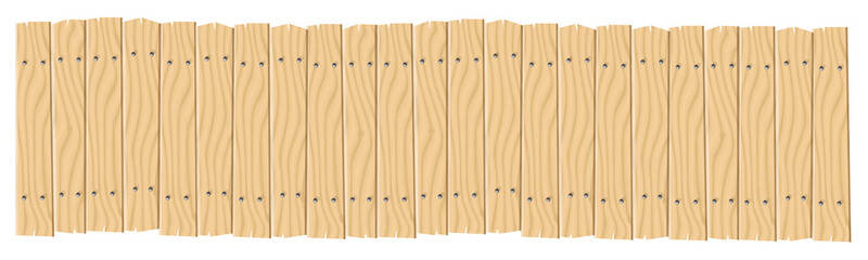 Wide Wooden Planks Banner Background 