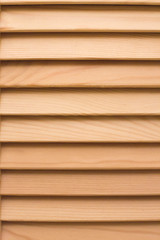Wooden blinds panel.