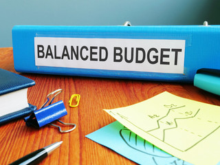 Conceptual photo is showing printed text Balanced Budget