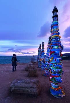 Pillars at Cape Burhan, Lake Baikal