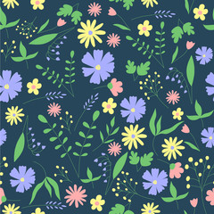 spring flowers pattern set