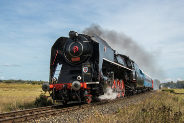 Steam locomotive ride in the Czech countryside