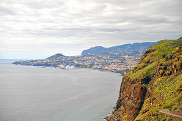 landscape with mountains and sea Madeira Garajau