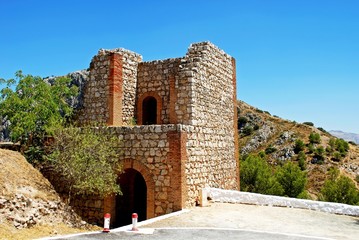 Naklejka premium View of part of the castle, Antequera, Spain.