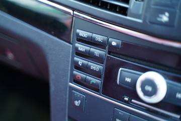 Modern car's interior design and details