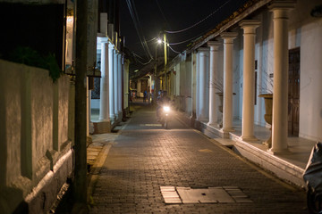Small street in Galle Fort, Sri Lanka