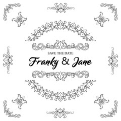 Set of Classic Flourish Ornament Frame Vintage Border Art Decorative