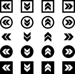 矢印アイコン 四方向セット