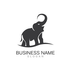 Obraz premium Elephant Logo Template Vector Illustration design