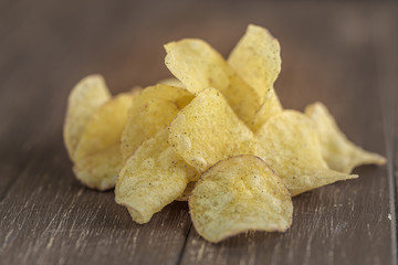 Nahaufnahme von Kartoffelchips