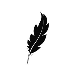 set of feather isolated icon on white background