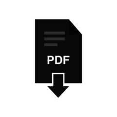 download pdf vector isolated icon