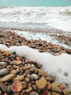 stones on beach
