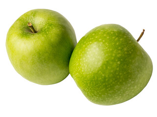 Isolated fresh apple on a white background