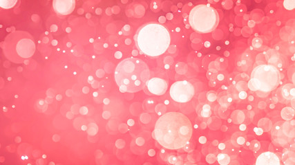 Abstract Pink bokeh defocus glitter blur background.