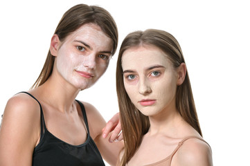 Young Women With Facial Mask